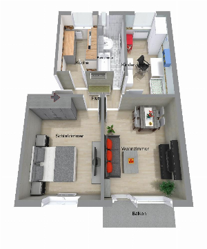 *NEU* Gemütliche Wohnung, komplett Möbliert mit Einbauküche